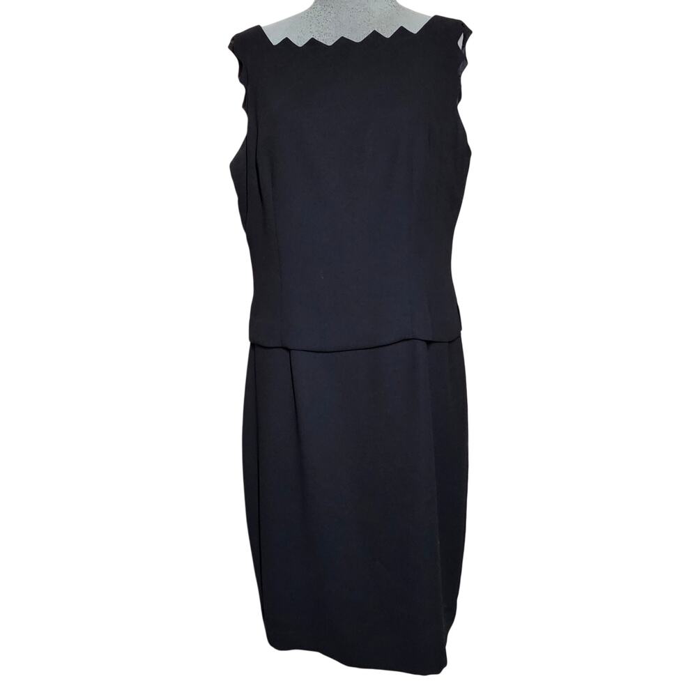 Black Sleeveless Knee Length Dress Size 12